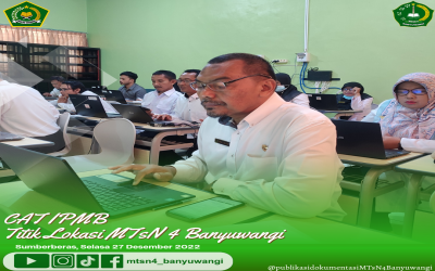 ASN MTsN 4 Banyuwangi Sukses Ikuti CAT IPMB 2022