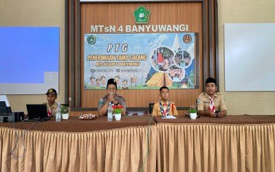 MTsN 4 Banyuwangi Sukses Gelar Perkemahan Penerimaan Tamu Galang